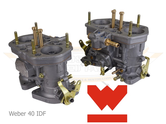 Bild 3 - Weber IDF Doppelvergaser-Anlagen mit Drehgasgest�nge, Standard Luftfilter