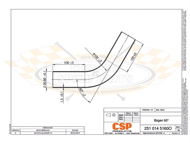 Bild 3 - 60�-Rohrbogen
