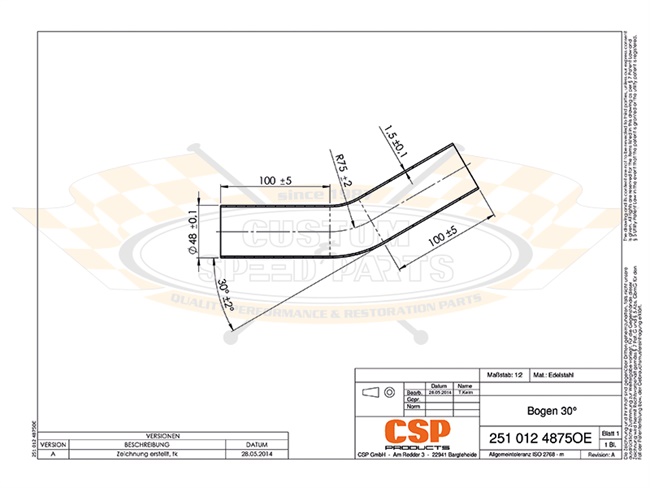 Bild 4 - 30�-Rohrbogen