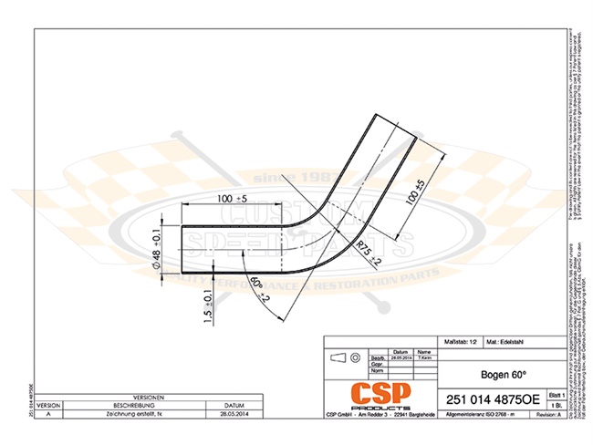 Bild 4 - 60�-Rohrbogen