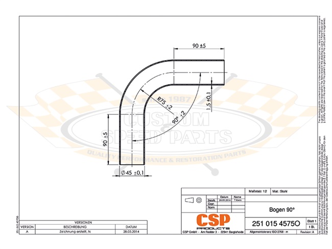 Bild 3 - 90�-Rohrbogen