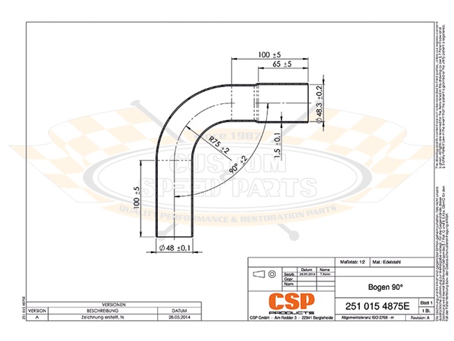 Bild 3 - 90�-Rohrbogen