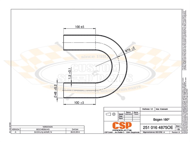 Bild 4 - 180�-Rohrbogen