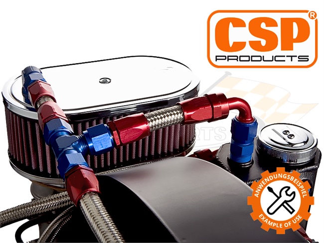 Bild 6 - Entl�ftungsturm Motorgeh�use CSP pulverbeschichtet schwarz