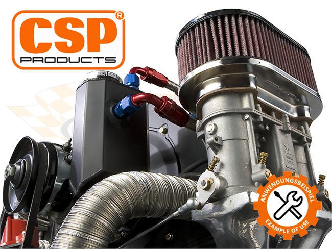 Bild 7 - Entl�ftungsturm Motorgeh�use CSP pulverbeschichtet schwarz