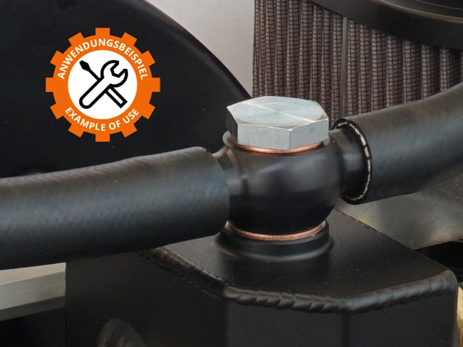 Bild 4 - Ring�se doppelt M22 Aluminium