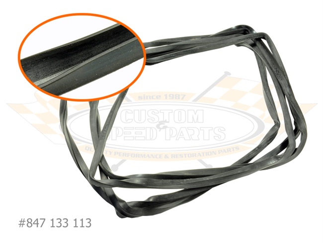 Bild 1 - Dichtung Ausstellfenster, Glas an Rahmen