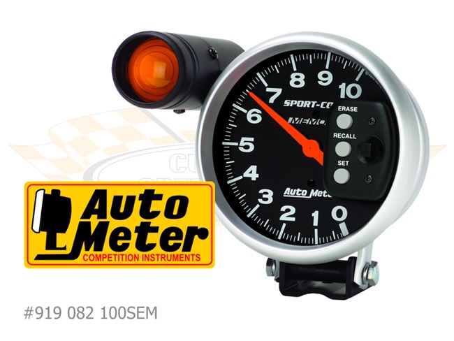 Bild 1 - Autometer Drehzahlmesser mit externen Shift Light und Memory
