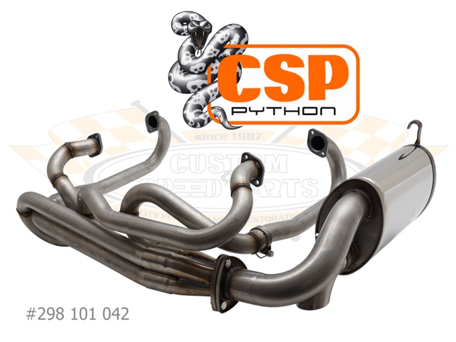 Bild 1 - Auspuffanlage Python Typ-1 mit J-Rohren