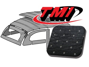 Himmel Standard Kunstleder gelocht schwarz