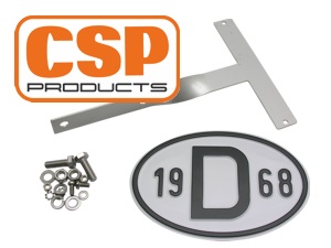 D-Schilder mit Halter